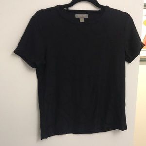 Black t shirt with rope design